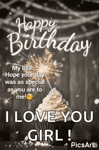 Happy Birthday Cupcake GIF