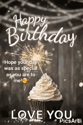 Happy Birthday Cupcake GIF
