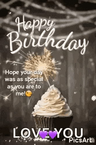 Happy Birthday Cupcake GIF