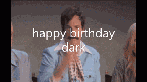Happy Birthday Dark Confetti GIF