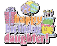 Happy Birthday Daughter Happy Birthday To You Sticker