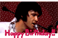 Happy Birthday Elvis Sticker