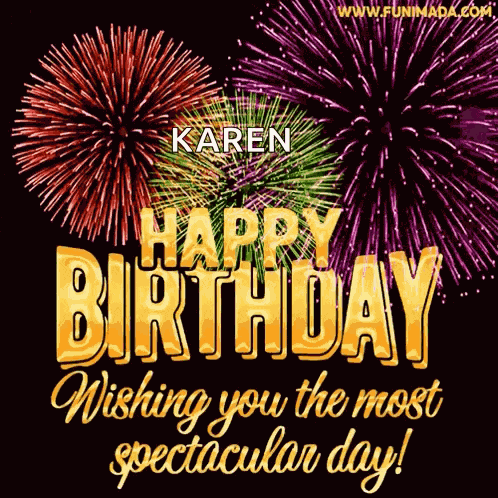 Happy Birthday Fireworks GIF