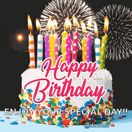 Happy Birthday Fireworks Kids Happy Birthday GIF