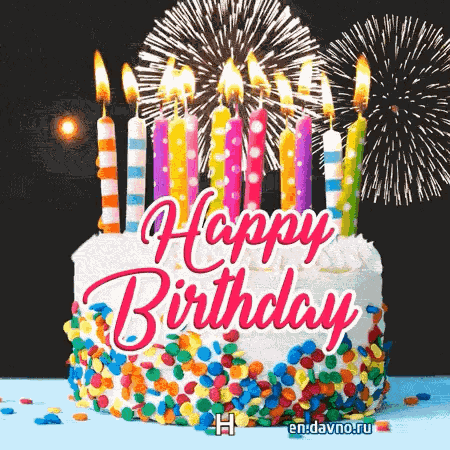 Happy Birthday Fireworks Kids Happy Birthday GIF