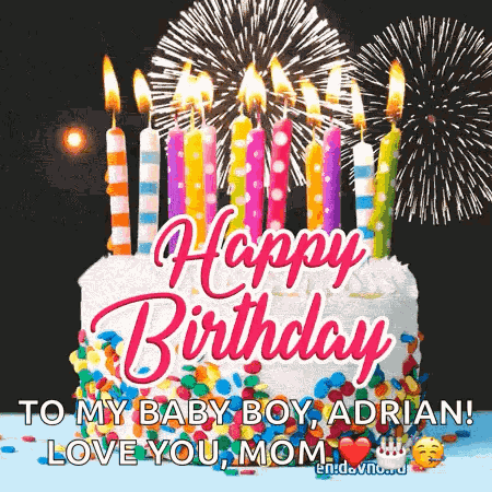 Happy Birthday Fireworks Kids Happy Birthday GIF