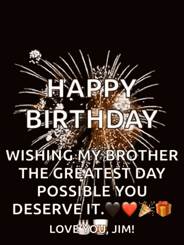 Happy Birthday Fireworks GIF