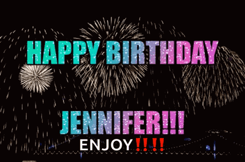 Happy Birthday Fireworks GIF