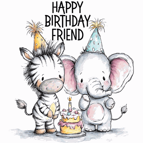 Happy Birthday Friend Friendship GIF