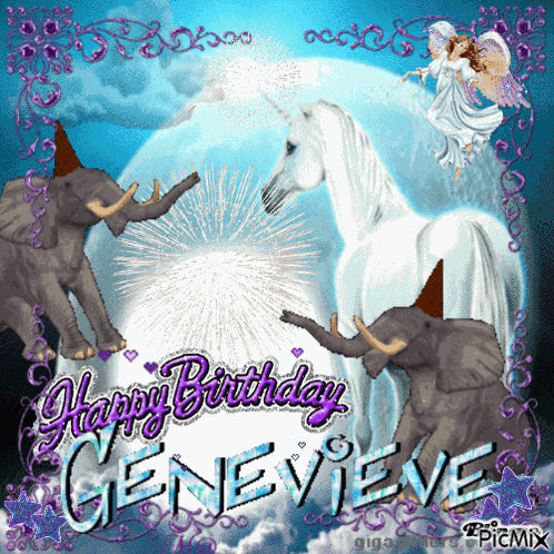 Happy Birthday Genevieve GIF