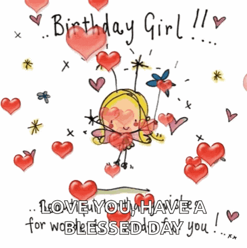 Happy Birthday Girl Beautiful GIF