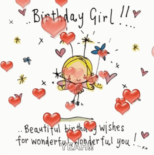 Happy Birthday Girl Beautiful GIF