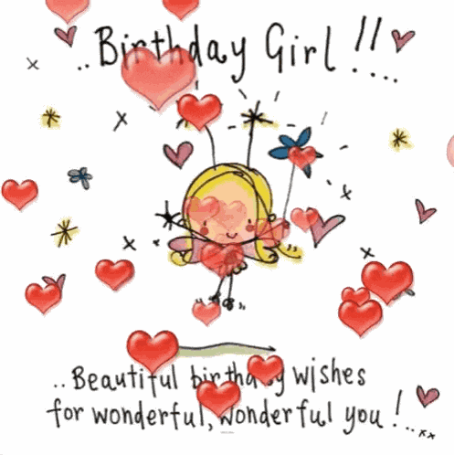 Happy Birthday Girl Beautiful GIF