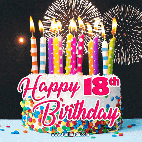 Happy Birthday Girls 18th Birthday GIF