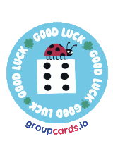 Happy Birthday Good Luck Sticker