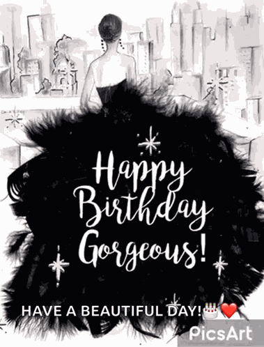 Happy Birthday Gorgeous Sparkle GIF