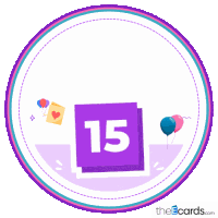 Happy Birthday Happy 15th Birthday Sticker