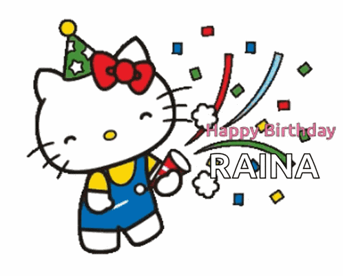 Happy Birthday Hello Kitty GIF