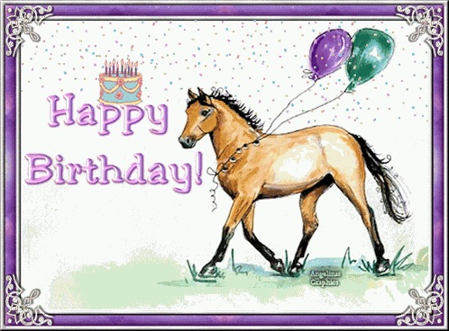 Happy Birthday Horse GIF