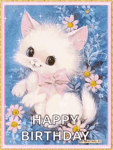 Happy Birthday Kitty GIF