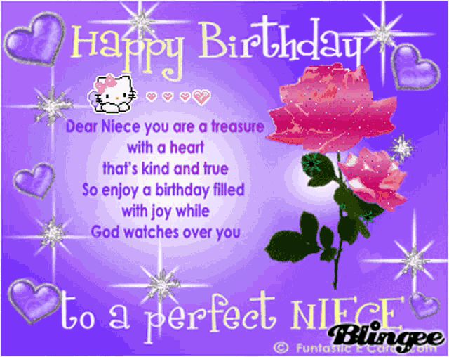 Happy Birthday Perfect Niece GIF