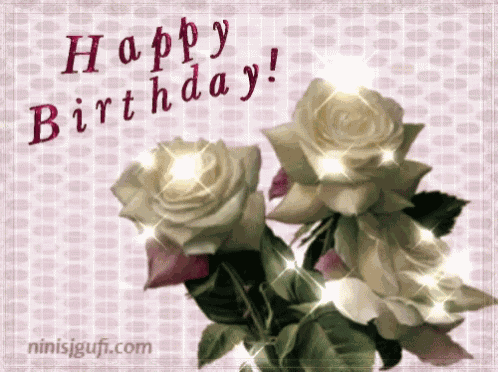 Happy Birthday Roses GIF