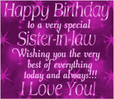 Happy Birthday Sister In Law GIF