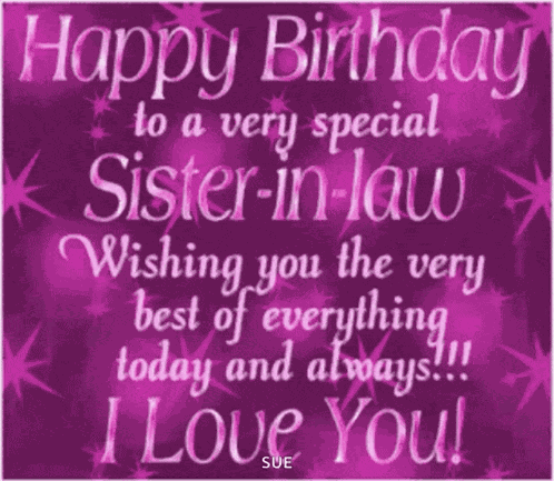 Happy Birthday Sister In Law GIF