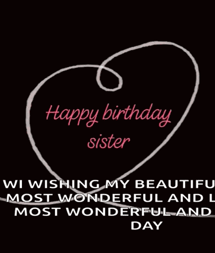 Happy Birthday Sister Love GIF