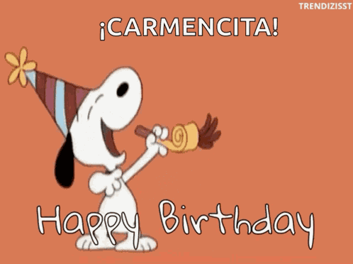 Happy Birthday Snoopy GIF