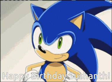 Happy Birthday Sonic GIF