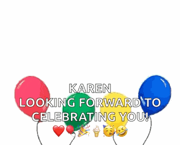 Happy Birthday To You Balloons GIF