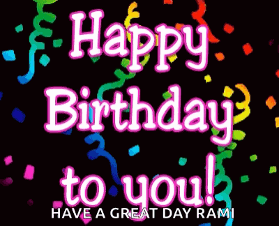 Happy Birthday To You Confetti GIF