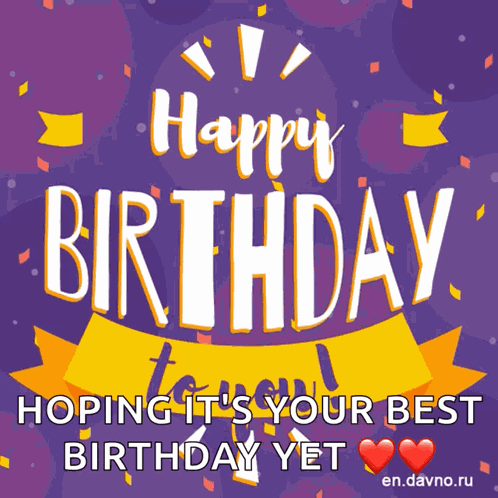 Happy Birthday To You Greeting GIF