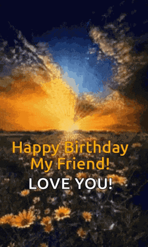 Happy Birthday Wildflower Birthday GIF