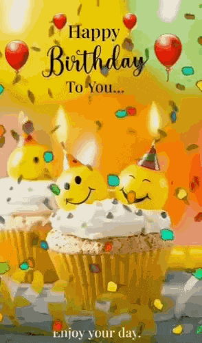 Happy Birthday Wishes Enjoy Your Day GIF