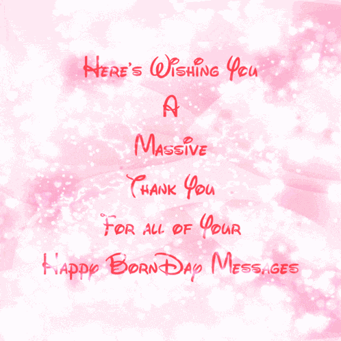 Happy Born Day Wishes Thank You GIF