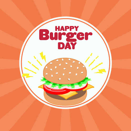 Happy Burger Day Hamburger Day GIF