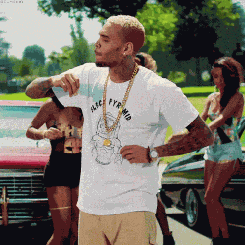 Happy Chris Brown GIF