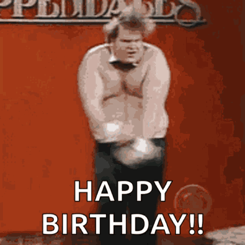 Happy Dance Chris Farley GIF