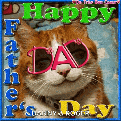 Happy Fathers Day Cat GIF