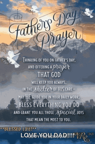 Happy Fathers Day Fathers Day Prayer GIF