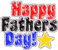 Happy Fathers Day Glitters Sticker