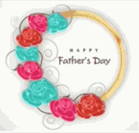 Happy Fathers Day Glittery GIF