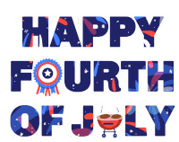Happy Fourth Of July 4th Of July Sticker