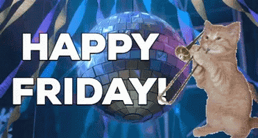 Happy Friday Kitten GIF