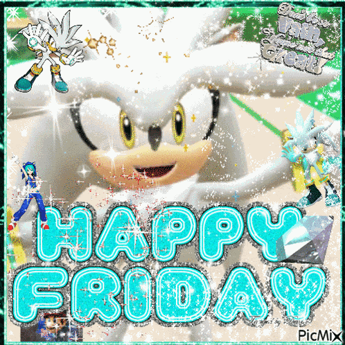 Happy Friday Silver The Hedgehog GIF