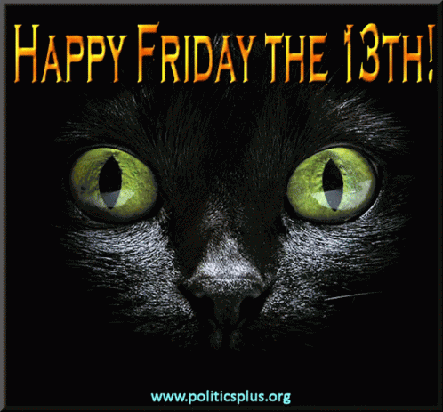 Happy Friday The13th Cat GIF