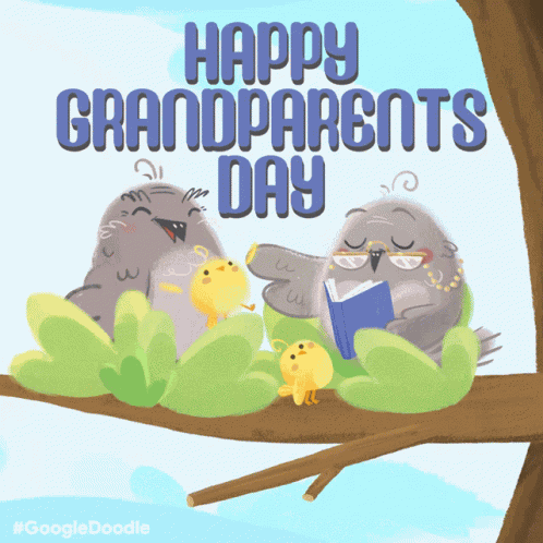 Happy Grandparents Day Grandma And Grandpa Day GIF