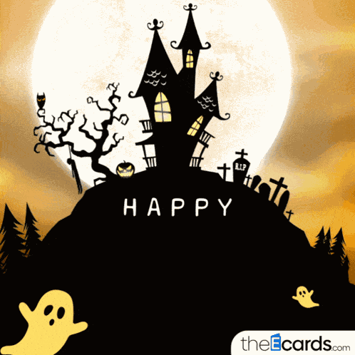 Happy Halloween Theecards GIF